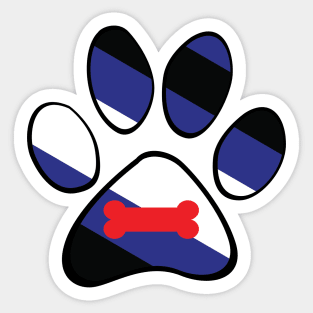 Puppy Pride Paw Sticker